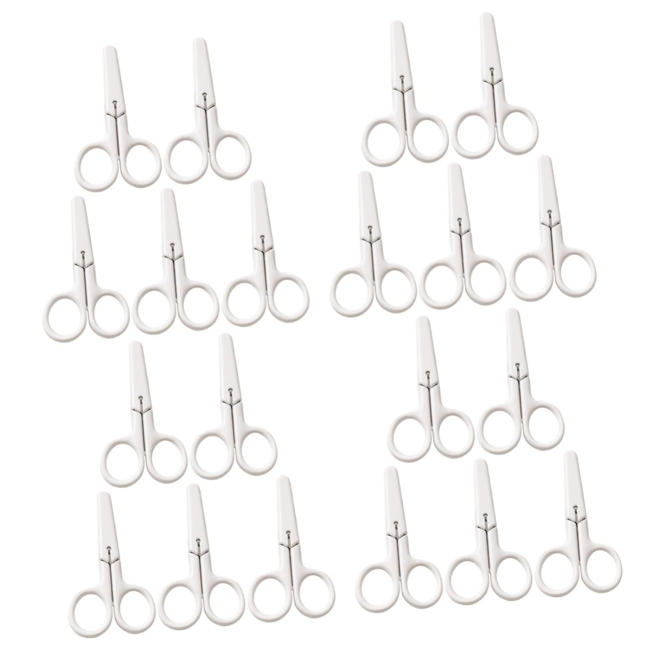ARTIBETTER 4 Set Forbici Di Sicurezza Accessorio Per Forbici Artigianali Portatili Forbici Artigianali Per La Casa Fornitura Per Acciaio Inossidabile Bianca 5 Pezzi * 4