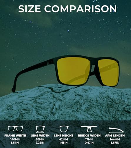Night Vision Glasses for driving, Classic Night Glasses for Men Women4