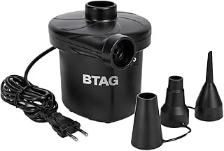 Btag Portable Electric Air Pump | Fast &amp; Efficient Inflator for Car Tires, Bikes, Balls &amp; Inflatable Products