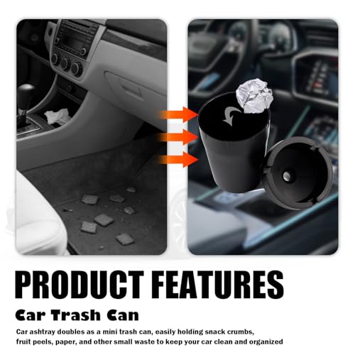 2PCS Smokeless Car Ashtray Set