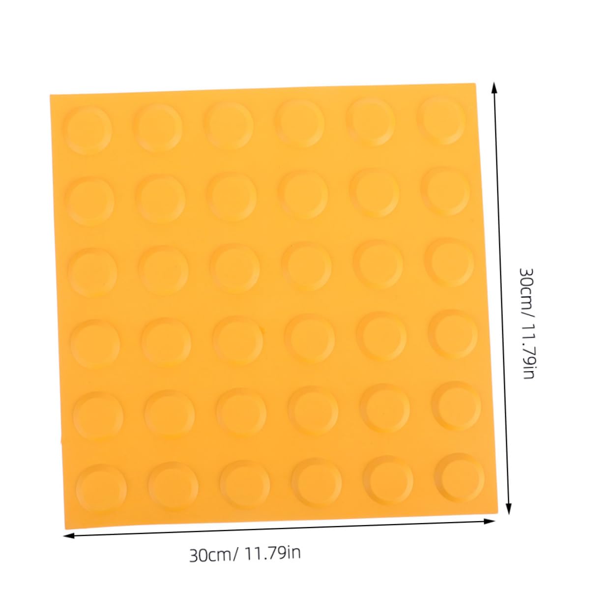 FUNOMOCYA Blind Bricks Walkway Tiles Tactile Pavement Pads PVC Raised Tiles for Visual Impaired Pathways Indoor Outdoor