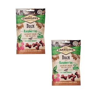 Carnilove Crunchy Snack Kaczka z Malinami, dwupak