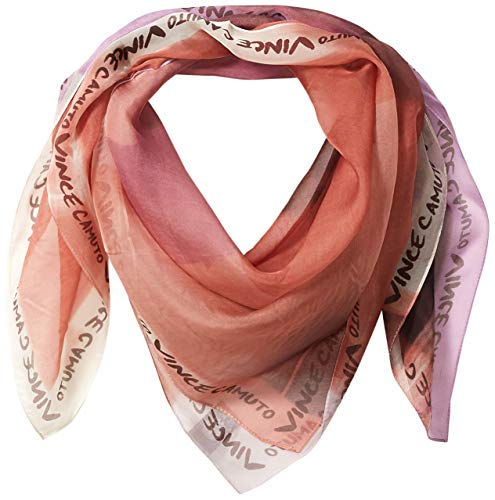 Vince Camuto Women's Woven Printed Silk Scarf, orchid, One Size
