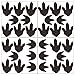 Mozamy Creative Dinosaur Footprints Wall Decals (32 Count) Dinosaur Wall Decals Dinosaur Tracks Decals Removable Peel and Stick Wall Decals, Matte Black