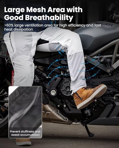 ILM Mesh Motorcycle Pants with CE Armor