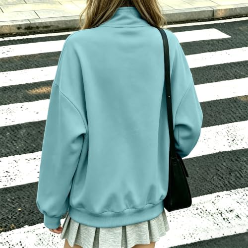 Full Zip Fleece Jacket Women Casual Office Work Sweatshirts No Hood - image 5