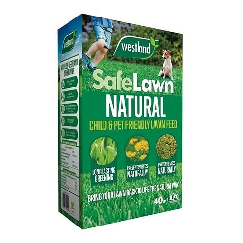 Image of SafeLawn NATURAL Child and Pet Friendly Lawn Feed Bringing your Lawn Back To Life The Natural Way COVERS 40m2