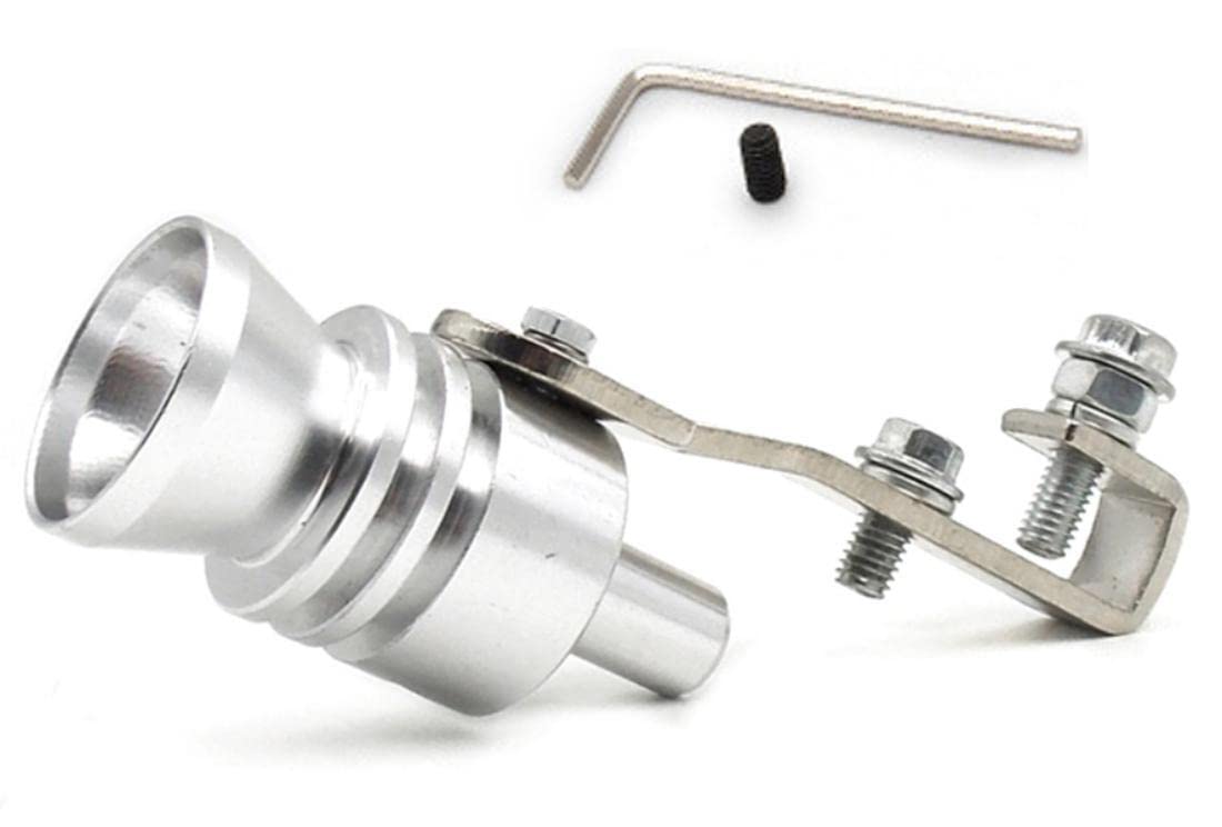 Fischietto Marmitta Auto Effetto Turbo - Alluminio Argento Per 1000-1600cc - Foto 4