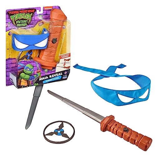 TORTUGAS NINJA Katana de Leonardo, anti-face azul e Katana de brinquedo, disfarce de personagem de filme caaos mutante, para fãs, meninos e meninas desde 3 anos, famosa (TU806100)