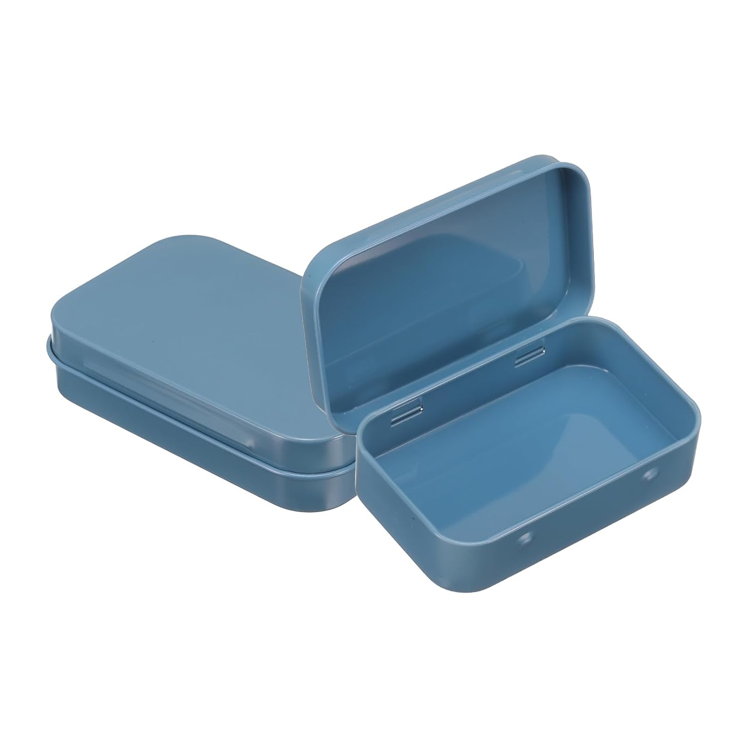 uxcell 2pcs Metal Tin Box 3 7x2 4x0 8 Mini Portable Rectangular Empty Tinplate Small Storage Container Airtight