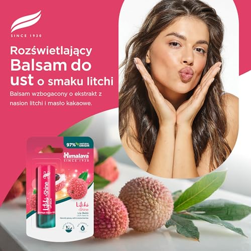 HIMALAYA balsamo labial resplandeciente litchi do codziennego stosowania