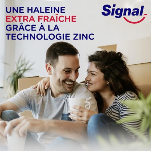 SIGNAL - Extra frische und intensive Zahnpasta – 12 Stunden frischer Atem – extra lang anhaltend – 96% Inhaltsstoffe natürlichen Ursprungs (6 x 75 ml) – Bild 8
