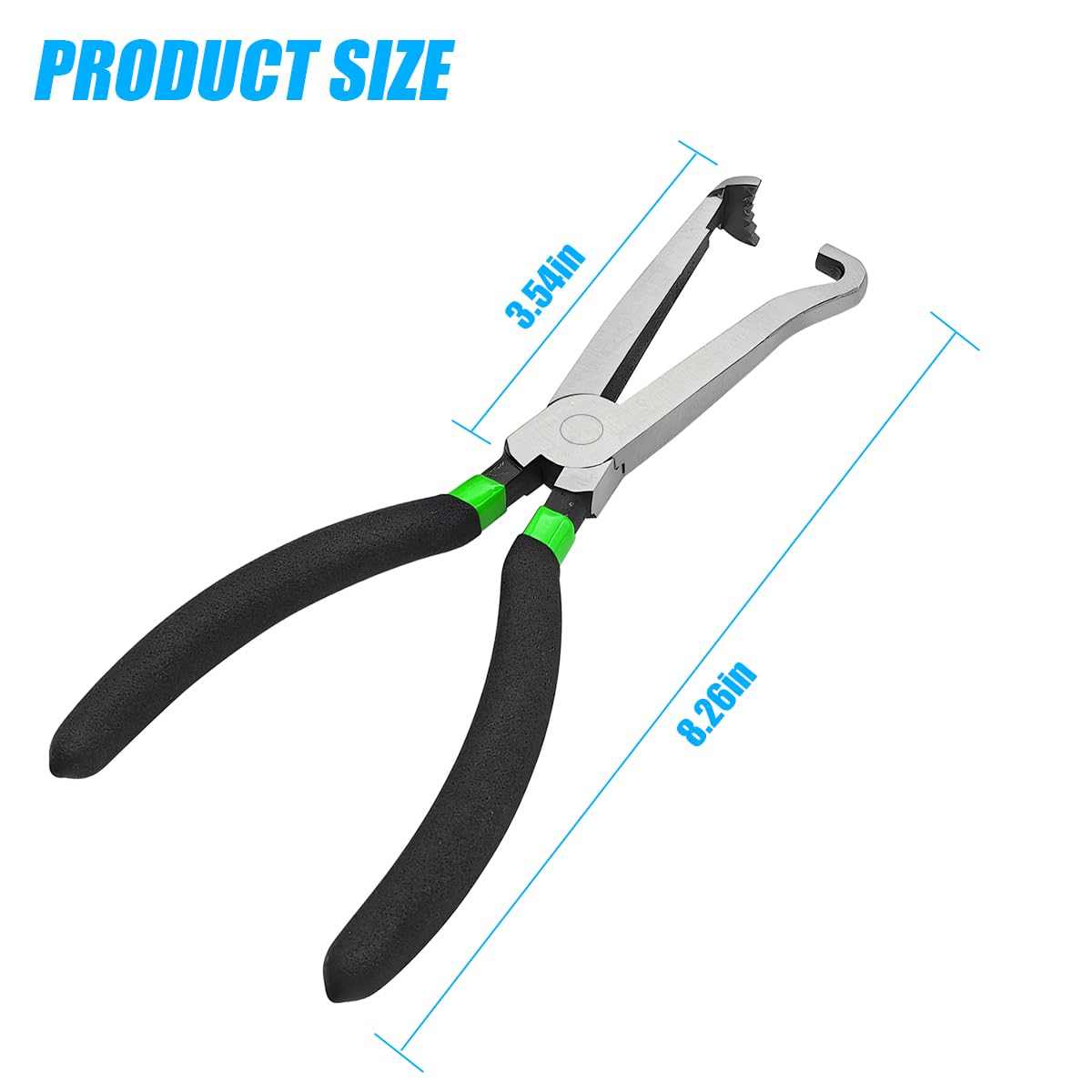 Mandark Car Electrical Disconnect Pliers, OEM# 37960 Vehicle Electrical Connector Disconnect Pliers, Auto Long Spark Plug Disassembly Pliers Repair Tools, Universal for SUV, Truck, RV (Black/Green)