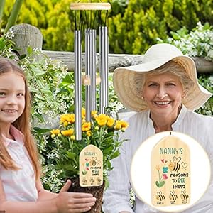 Personalized Wind Chimes - Customized Gifts for Grandma, Grandparents' Day, Xmas Personalized Wind Chimes Customized Gifts for Grandma Grandparents Day Xmas