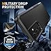Vinve for Samsung Galaxy S25 FE Case with HD Screen Protector, Military-Grade Shockproof & Dual-Layer Protection, Anti-Slip Grip Design Phone Case, Black