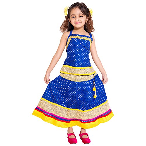 Image of DIAMO Ethnic Wear Traditional Style Lehenga Choli for Baby Girls
