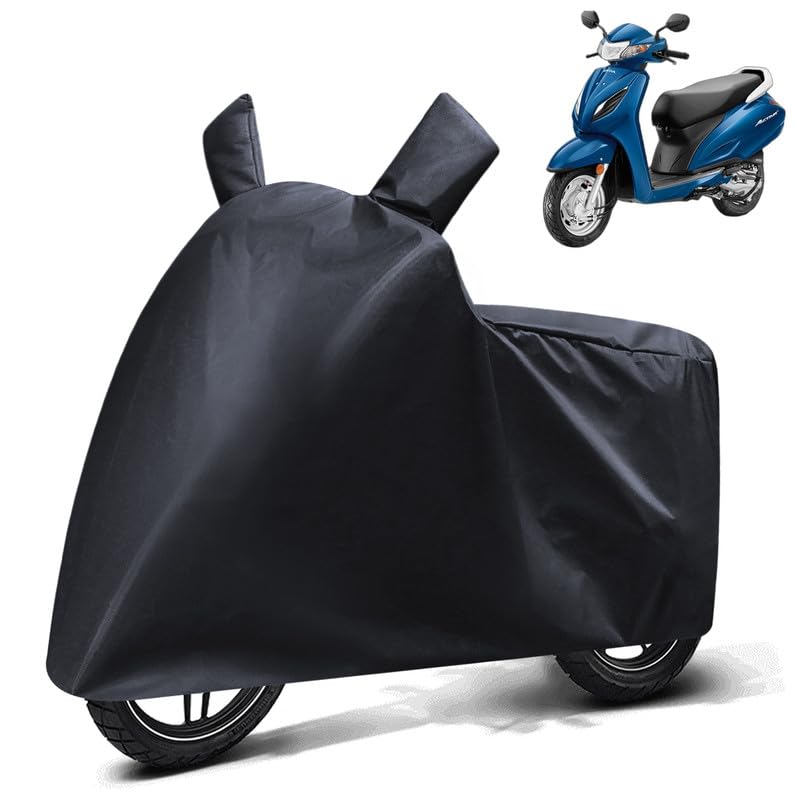 Image of FABTEC Waterproof Scooty Body Cover Compatible with Simple One, A1 (Black)