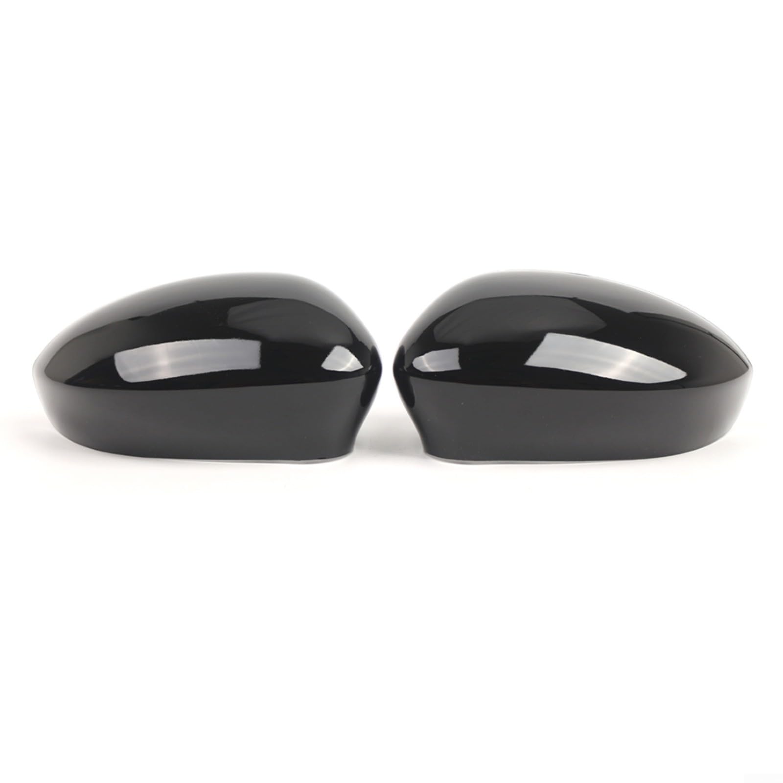 2 pezzi Cassa Specchio Nero Lucido ABS Per Fiat 500 500C 2007 – 2023 Grande Punto 2005 – 2018 per EVO AB 10/2009 Copertura Specchietto Esterno Ricambio Robusto Resistente Resistente all'usura Facile