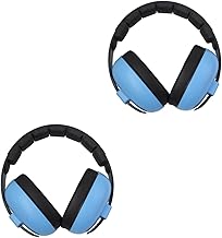 NUOBESTY 2 Piezas Protector antiruido orejeras que bloquean el sonido Muffs de los oídos de reducción de ruido Oído Muffs Ruido de sueño protector de orejas AbS Azul Color Aleatorio