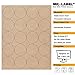 Mr-Label 2” Printable Natural Kraft Brown Round Label - Round Dot Sticker - for Mason Jar Lid | Crafts | Candles | Candy | Party Favor | Gift Label - for Inkjet/Laser Printer (10 sheets/200 Labels)