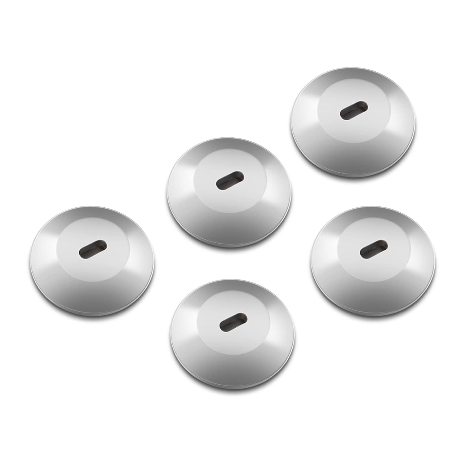 TERRIFI 5 Pack Anchor Plate Adhesive Security Platewith Slot for Computer Lock Security Cables to Lock Down Laptops, Tablets, Monitors,for iPhone Smart Phone