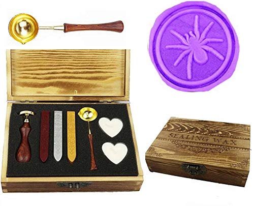 Sceau de cire araignée pour sublimer vos invitations de mariage et paquets cadeaux