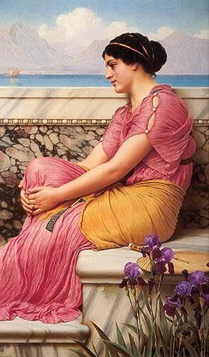 Poster par John William Godward imprimé sur toile premium pour salon raffiné