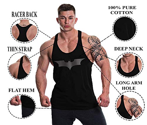 Image of THE BLAZZE 0051 Men's Tank Tops Muscle Gym Bodybuilding Vest Fitness Workout Train Stringers