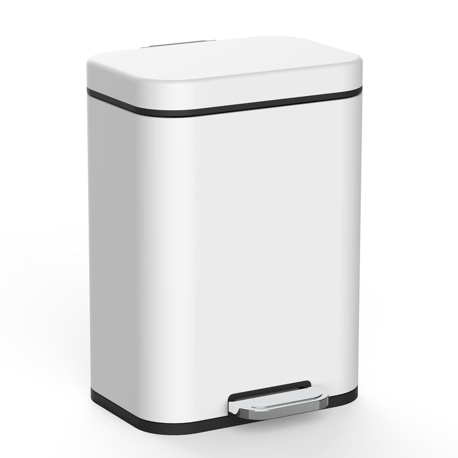 Kitchen Trash Can with Lid, 5 Liter 1.32 Gallon Soft
