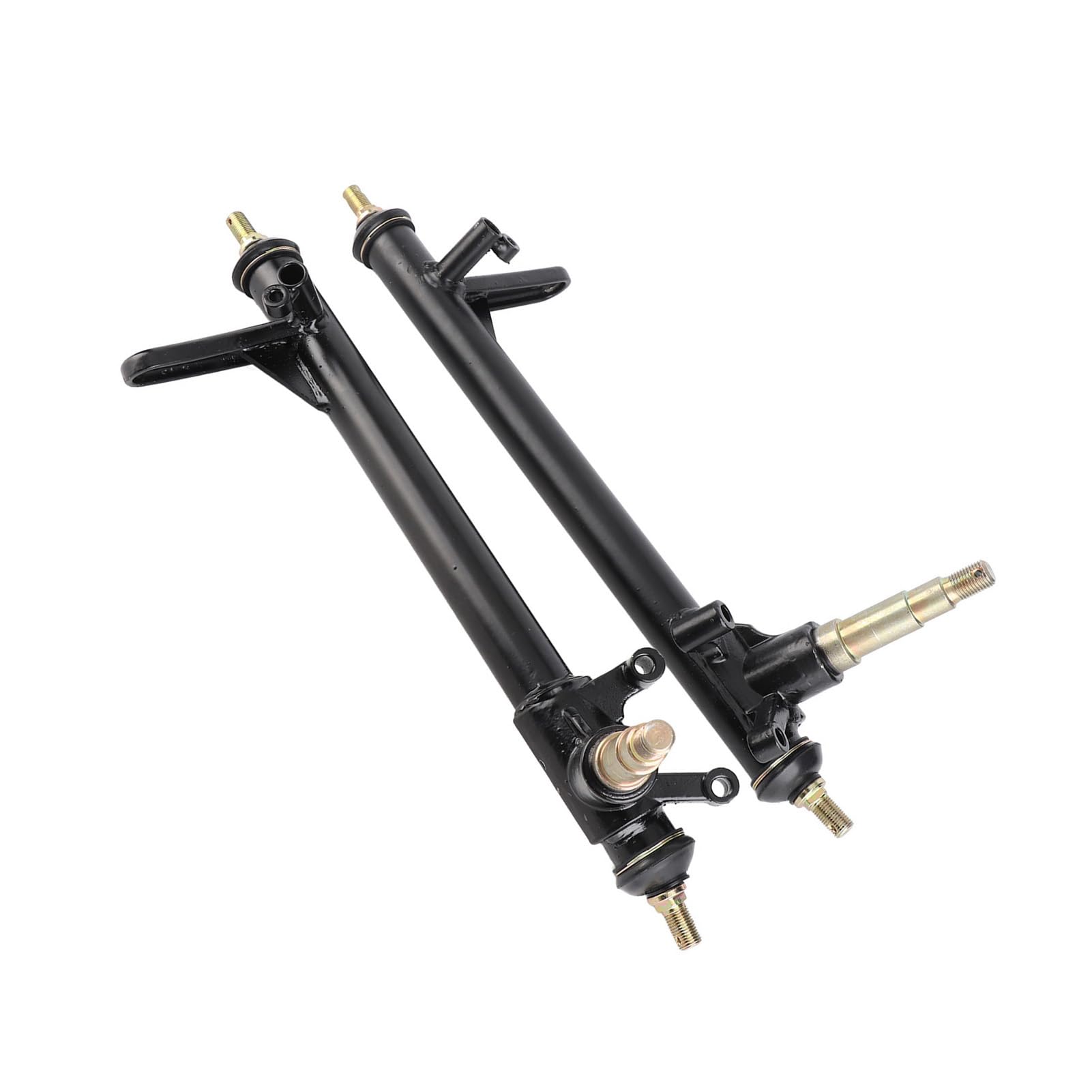 POENVFPO 420mm Amortyzator Układu Kierowniczego Wrzeciono Zwrotnicy Stop Metali wał Kierownicy Gokart 1 para dla ATV UTV Quad Zamiennik dla Kandi