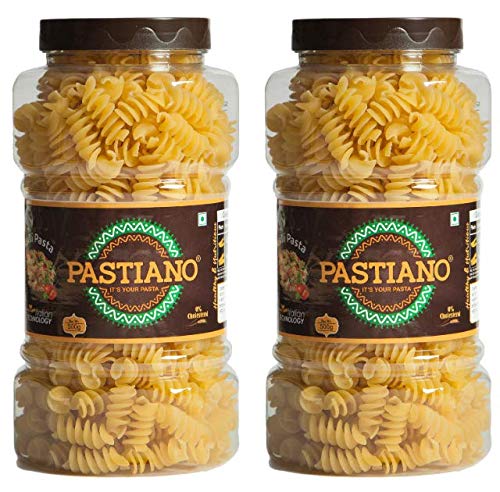 Pastiano Big Fusilli Pasta Jars (100% Durum Wheat Pasta, No MSG, No Maida, Vegetarian)- 500 Gms Each- Pack Of 2 (B0BTZ3S5Q2) Amazon Price History, Amazon Price Tracker