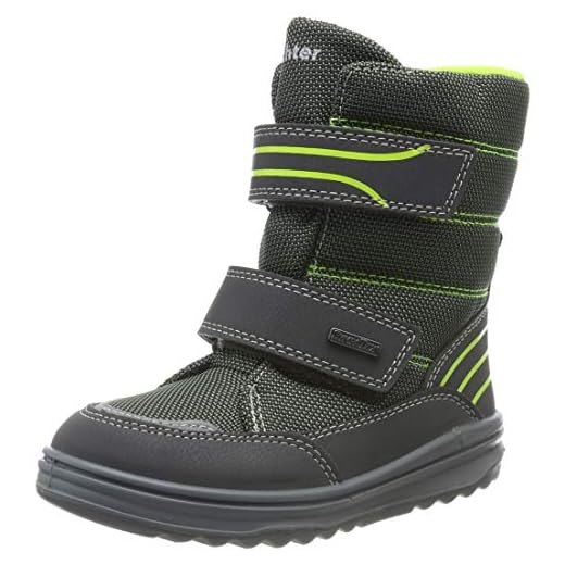 Richter Kinderschuhe Pojkar Snö Snökängor, Grå Aska N Yellow 6301-20 Eu