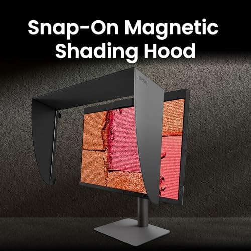 Image of BenQ PD2770U 27 inch 4K Color Management Monitor, Hardware Calibration, 99% Abobe RGB /DCI-P3, 100% Rec.709, 96W USB-C, Daisy Chain, KVM, Height Adjustable, for Graphic & Video Editing Studio