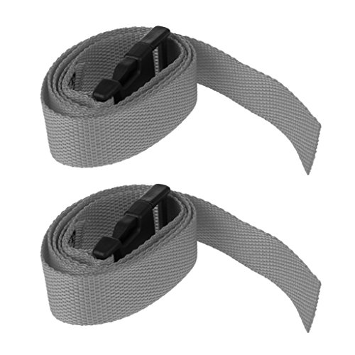 Toygogo Carrello da Golf A Doppio Pacchetto Cinghie per Cinghie Regolabili - Grigio