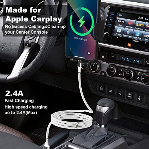 Grbeid Usb A To Lightning Magnetic Charging Cable, Fast Charge Absorption Nano Magnetic Data Cable For Iphone 14/13/12/11 Pro/11/Xs Max/Xr/8/7/6S/6/5S/Se Ipad Pod(3.3Ft) #TOP5