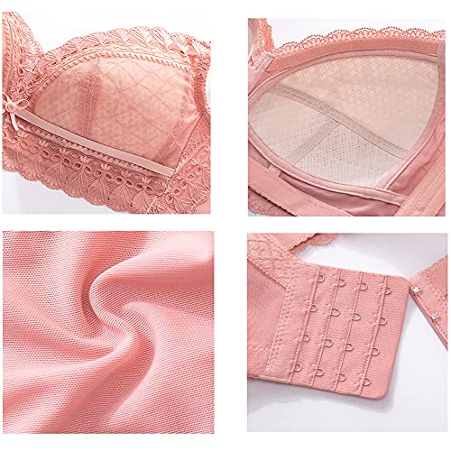 Soutien-gorge grande taille push-up sans armatures couverture complète dentelle