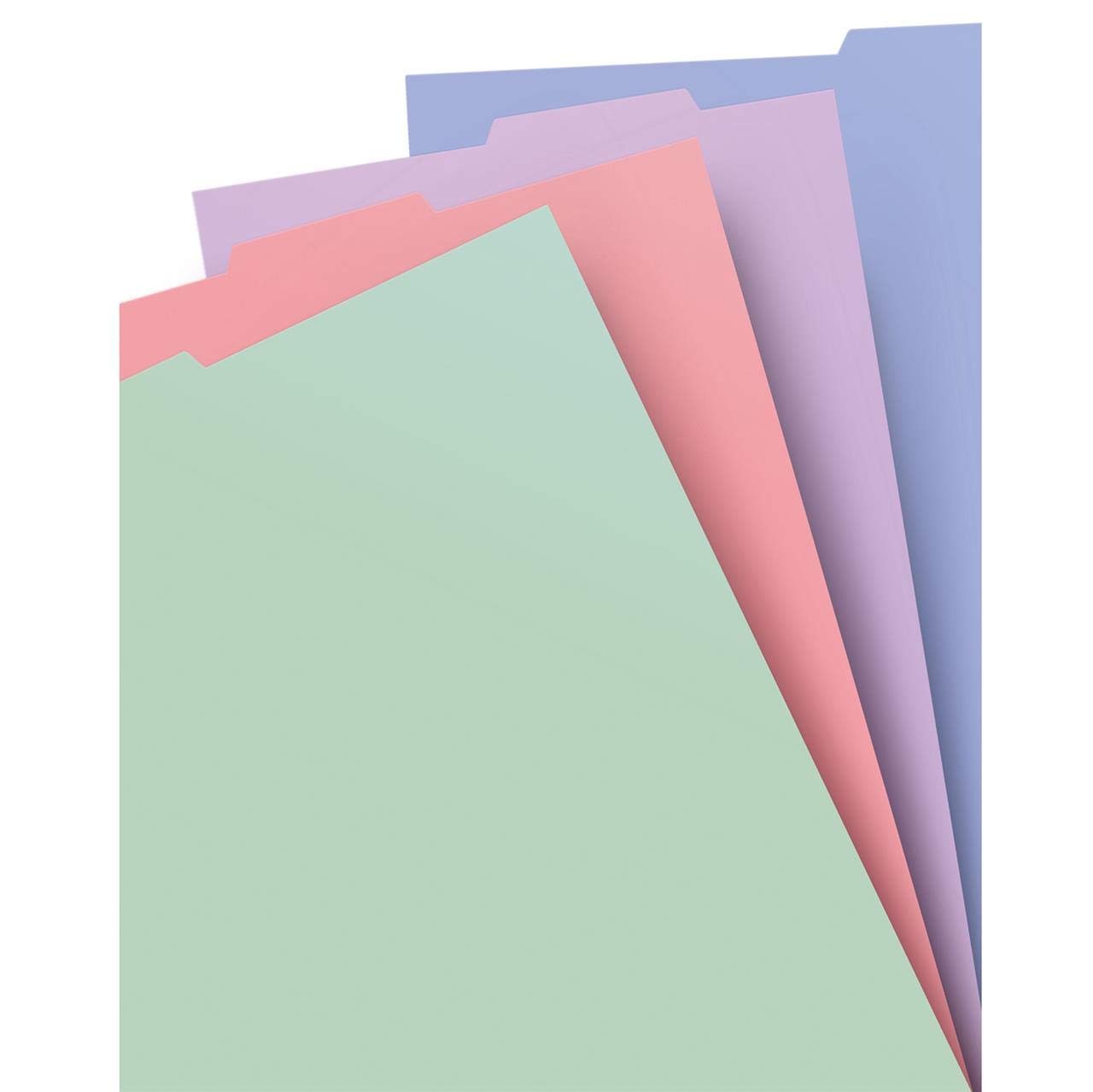 Filofax Classic Pastels A4 Blank Index 4 tabs Notebook Refill Assorted, Multicolor (142000)