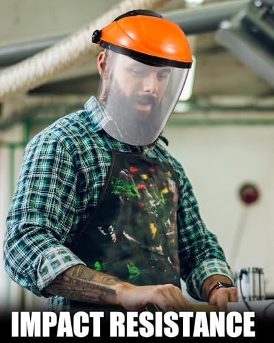 Image of Tellegloww 4 Pack Safety Face Shield for Grinding and Cutting