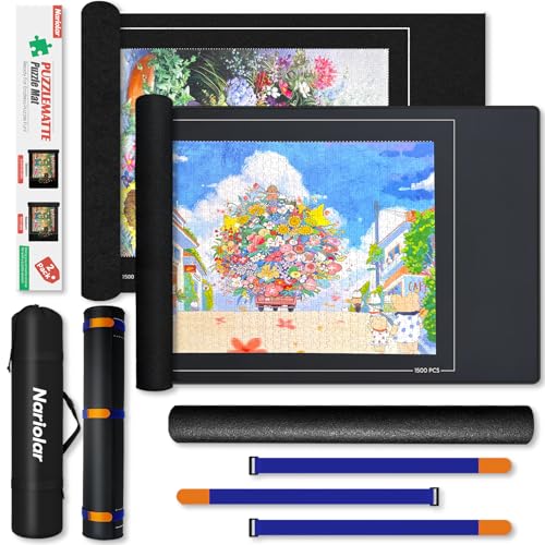 Tapis de puzzle enroulable en caoutchouc feutre portable 119x66 cm