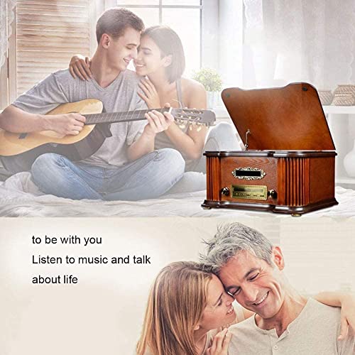JRZTC Système stéréo à Platine Vinyle Wood Classic avec Connexion Bluetooth, Lecteur de disques Vinyle, Haut-parleurs… - Les Beatles, Paul McCartney, John Lennon, RIngo Starr, George Harrison JRZTC Système stéréo à Platine Vinyle Wood Classic avec Connexion Bluetooth, Lecteur de disques Vinyle, Haut-parleurs… – Image 3