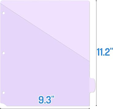Forvencer 24 Count Binder Dividers with 2 Pocket, 8 tab Dividers for Binder