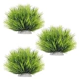 Apojgitn 3 Stück Künstliche Teichpflanzen Aquarium Dekoration Künstliche Pflanzen Aquatische Pflanzen Fisch Tank Pflanze für Fischteich Aquarien Aquarium Dekoration