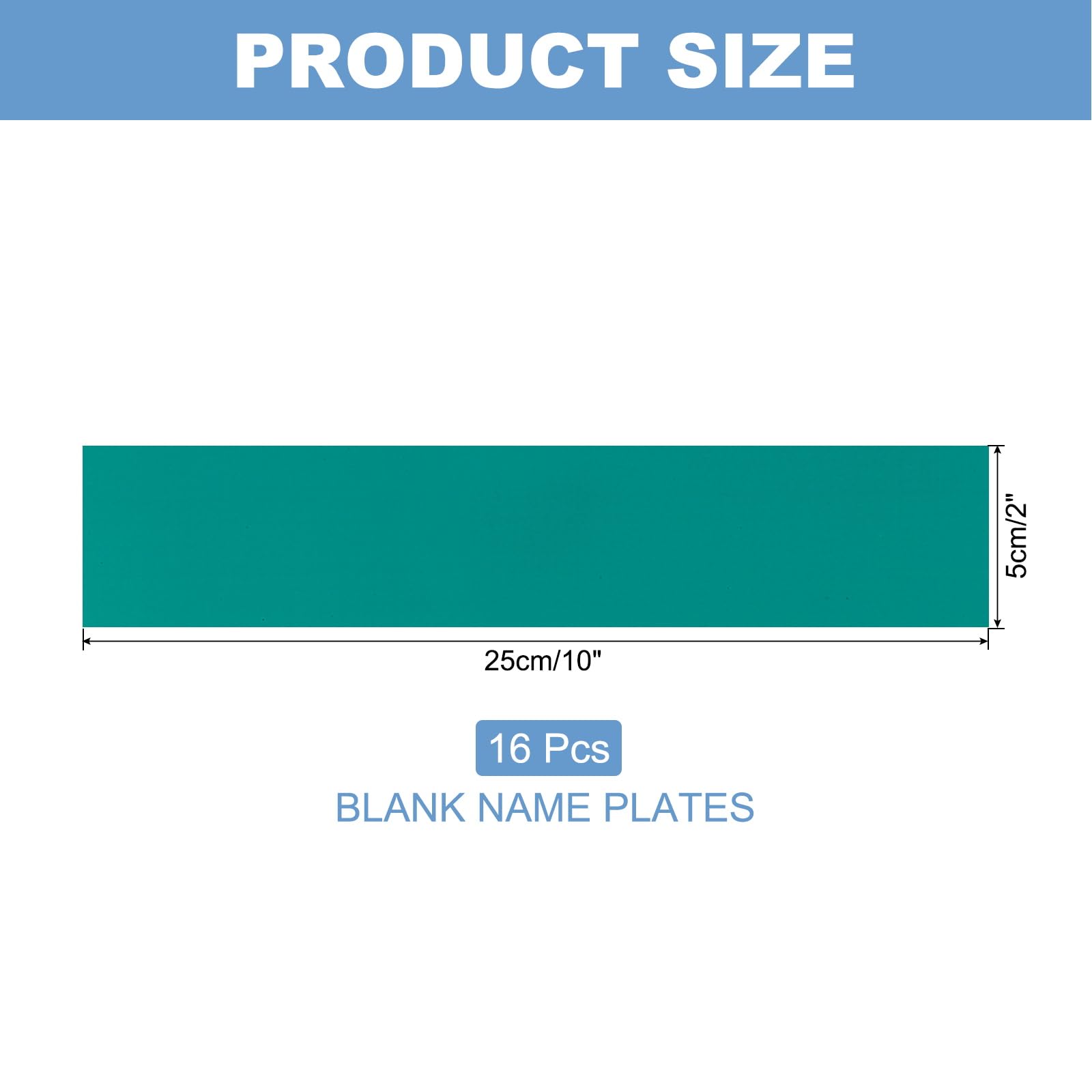 PATIKIL 10"x2" Blank Name Plates - Image 2