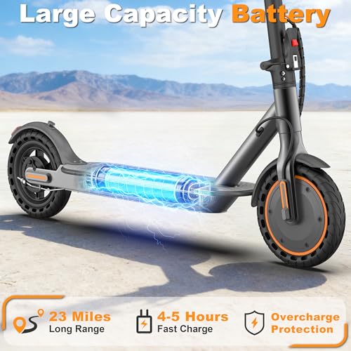 Image of VOLPAM Electric Scooter, 350W /500W /800W /1000W /250W Powerful Motor & 19 /22 / 9 MPH Top Speed, 16-28-10 Miles Long Range, Folding E Scooter Choice