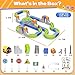Infowush Magnetic Track Car Toys, 101PCS Flexible Race Car Track Sets for Toddlers with Electric Train, Traffic Signs, Kids Train Set Toys for 3 4 5 6 7 8 Year Old Boys Girls Birthday Party Gift-Large