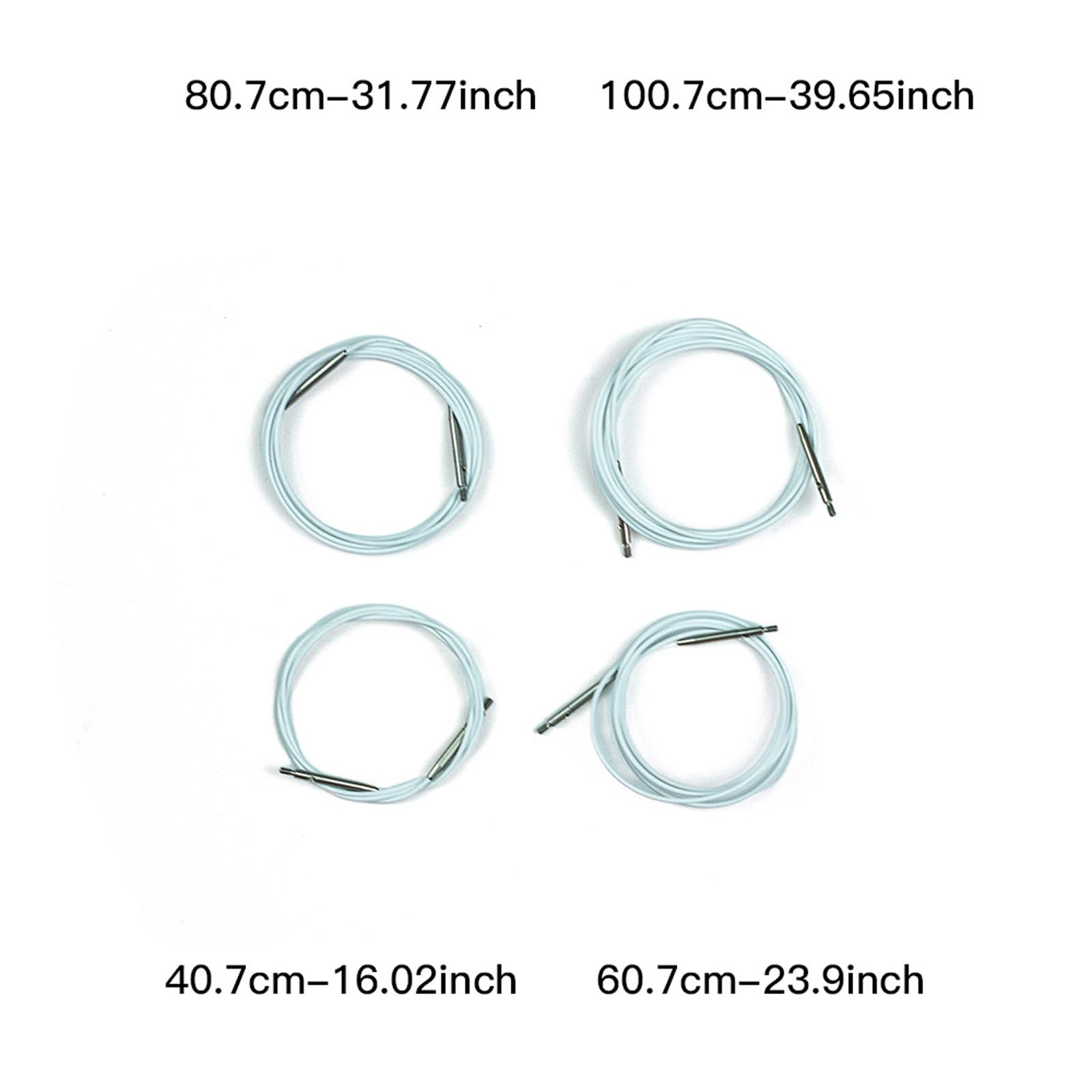 Tsophreniq Rundstrickwerkzeug Set, abnehmbare Aluminiumspitzen, verschiedene Nadelgrößen, Option für Mütze, Socken, Schal, Garnmuster, 18-Paar Kollektion