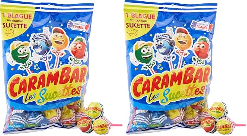 Carambar Bonbon Sucettes Family, 156g (Lot de 2)