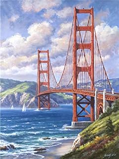 AIIHZ DIY 5D Diamond Painting Full Diamond Adult kit San Francisco Golden Gate