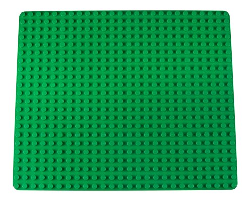 Strictly Briks - Stapelbare Premium-Bauplatte - kompatibel mit Bausteinen Aller führenden Marken - nur für Steine mit großen Noppen geeignet - 16,25" x 13,75" (41,3 x 34,9 cm) - Grün – Bild 3
