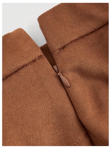 Floerns Women's Rivet Tassel Trim Hippie Mini Skirt High Waist Western A Line Skirt4